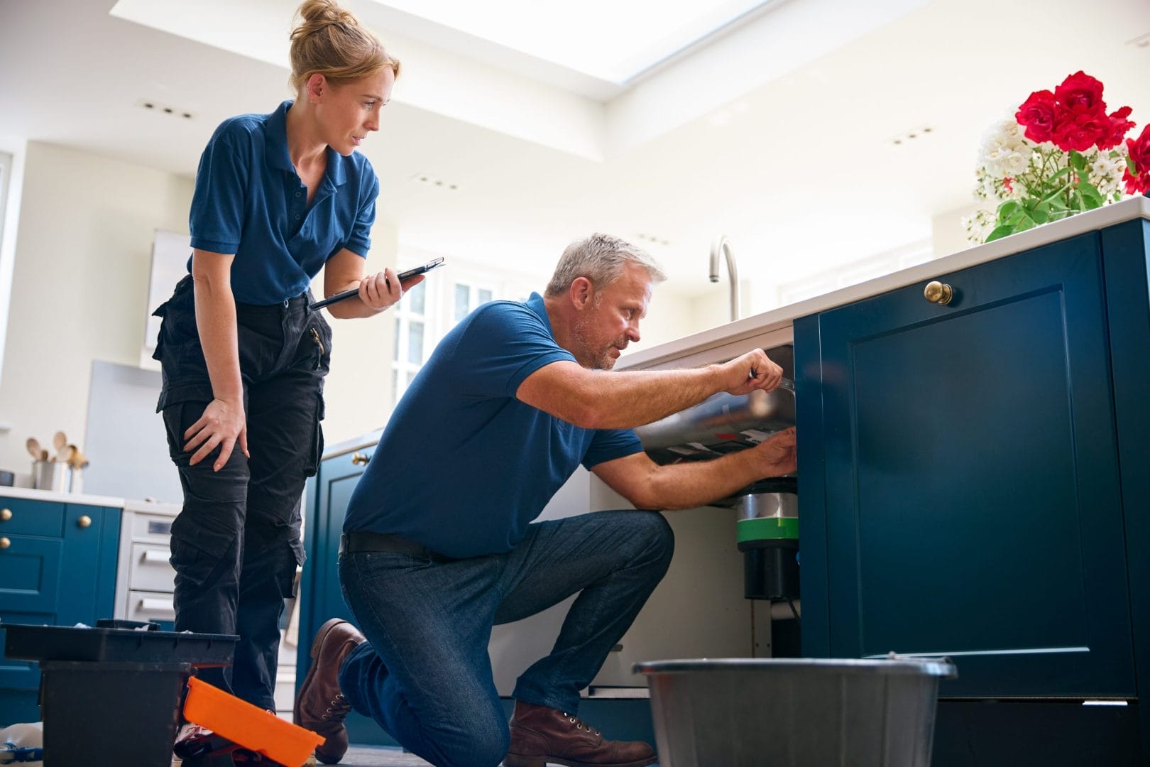 male-plumber-with-female-trainee-using-digital-tab-2024-10-20-19-59-49-utc
